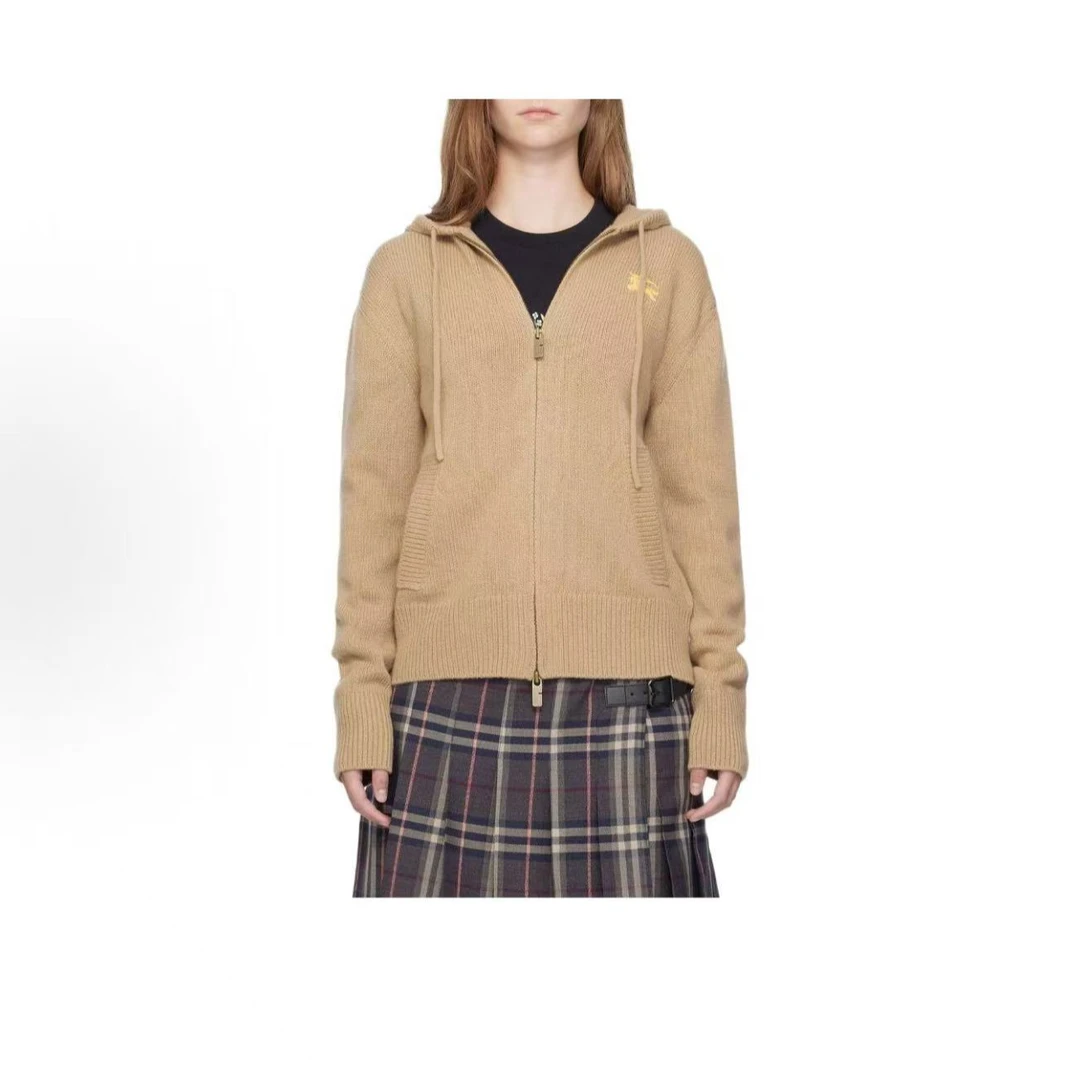 未使用 BURBERRY/博柏利  连帽长袖开衫毛衣