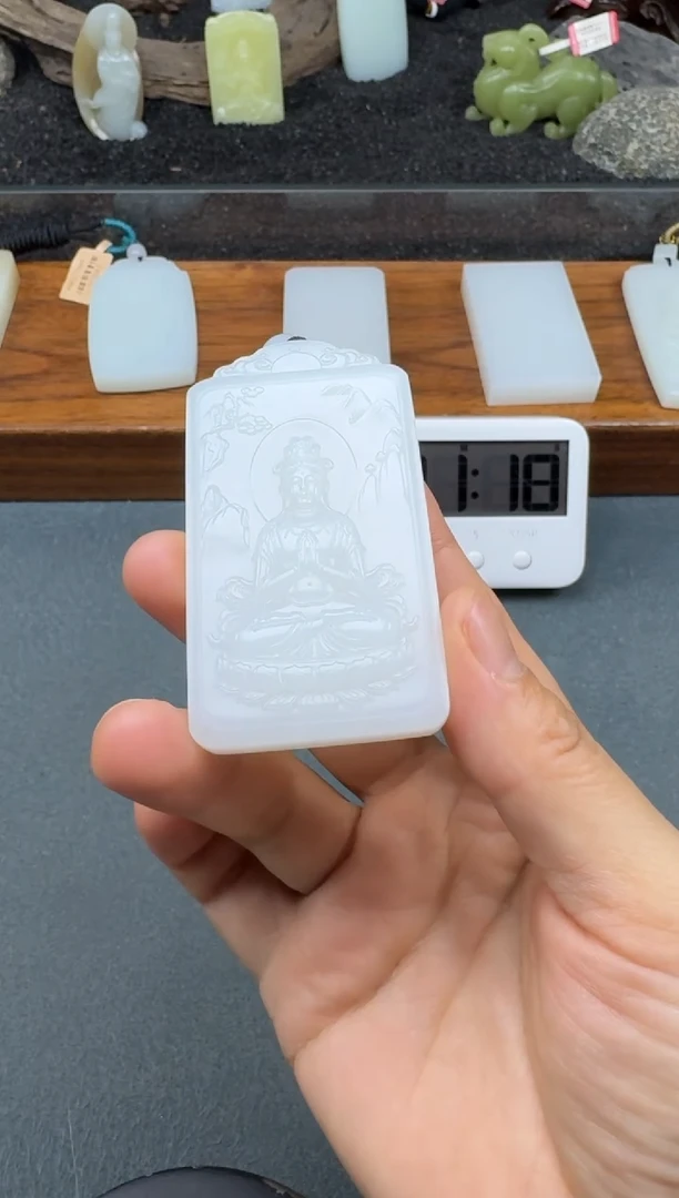 颈饰未镶嵌和田玉2