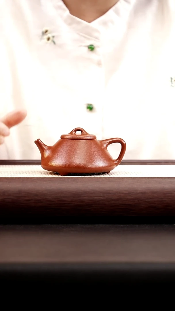 茶壶紫砂红降坡子冶