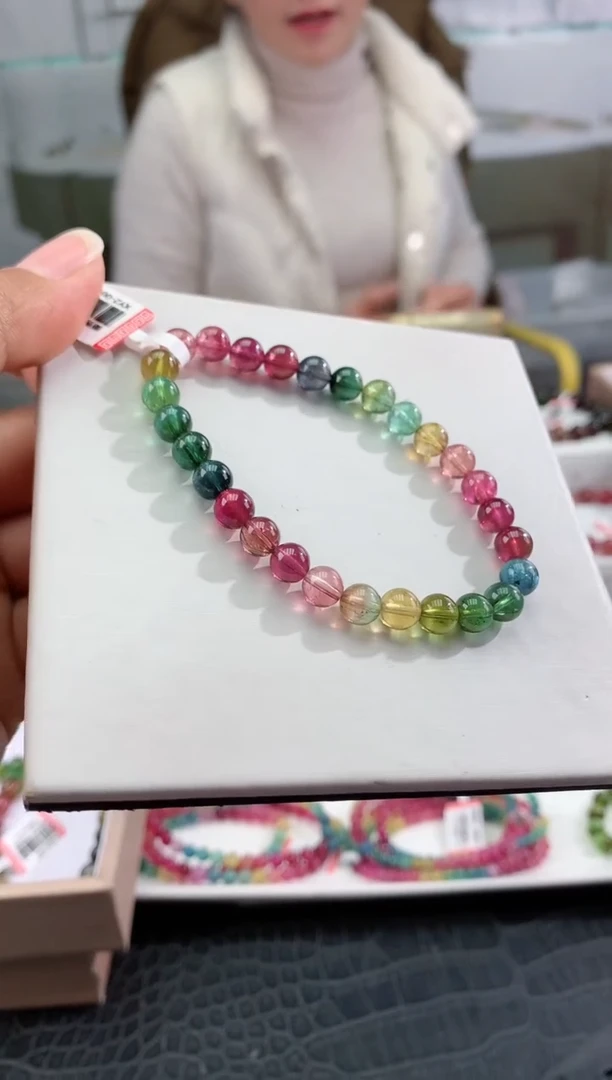 【闪购商品】碧玺手串未镶嵌多样性发一条