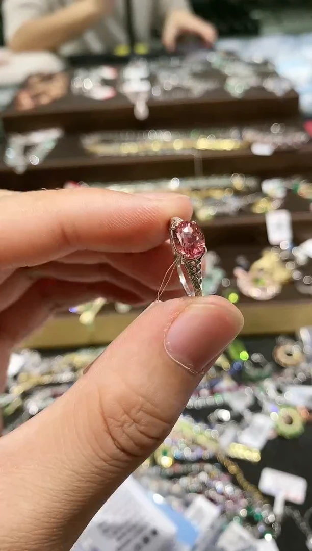 【闪购商品】碧玺戒指18K金镶嵌戒指