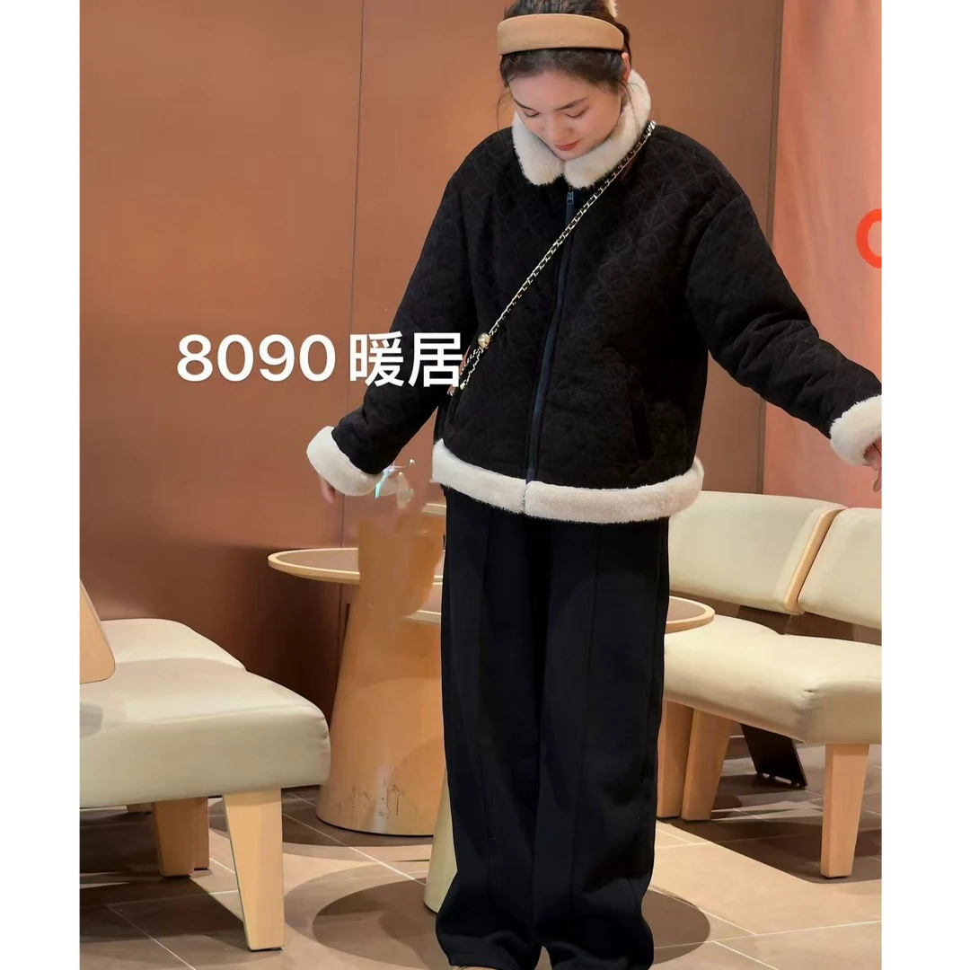 8090暖居【千金】冬季新款实穿主义高定版翻领高级百搭棉服NJ-25161