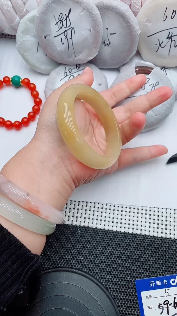 未镶嵌手镯石英质玉5-59-60