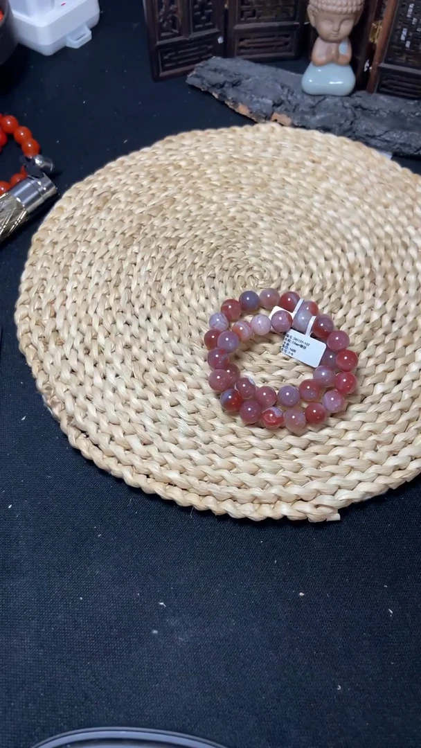 南红玛瑙手串未镶嵌缠丝手串12+mm两条