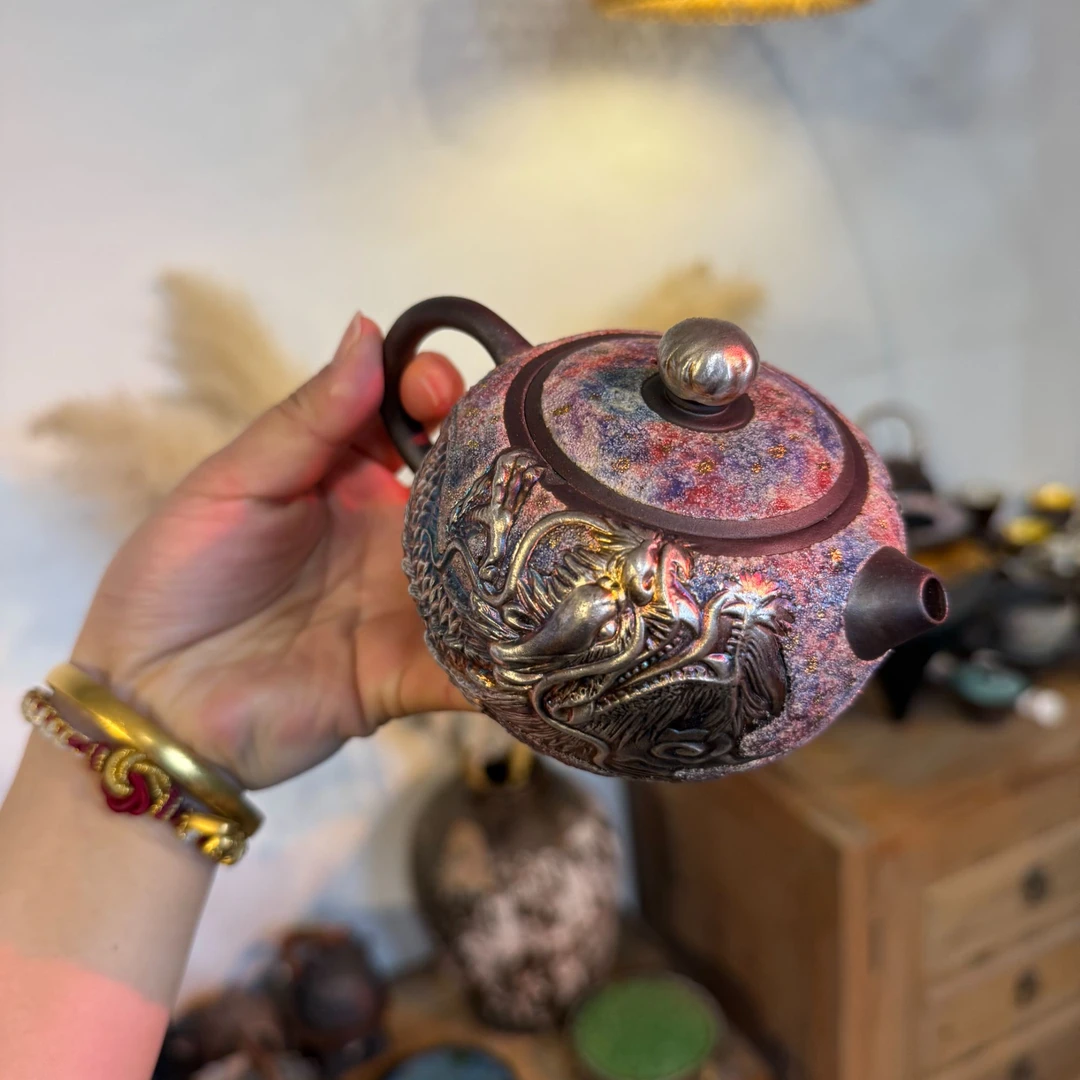 慢山原矿七彩龙壶原矿泡茶壶200ml