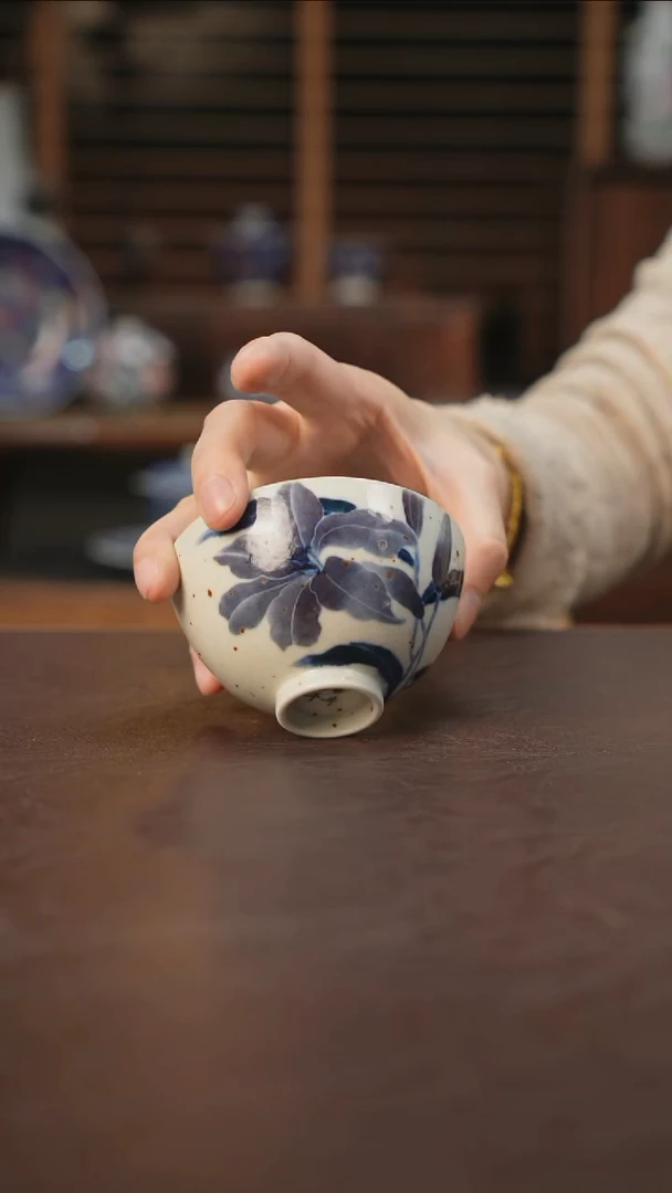 杯景德镇陶瓷杯碗柴烧多人