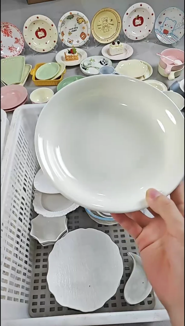 盘微瑕陶瓷餐具清仓，完美主义想好再下单