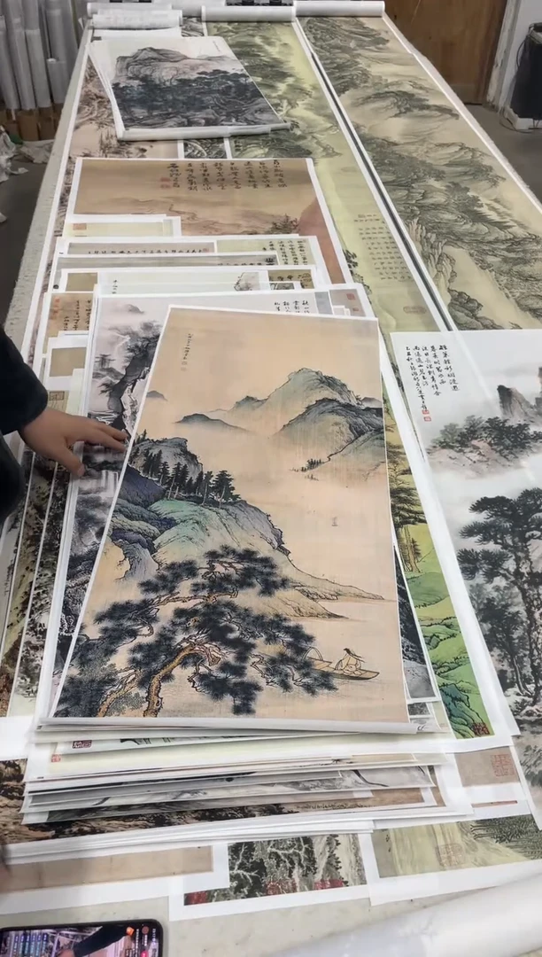 16 陈少梅山水 微喷复刻