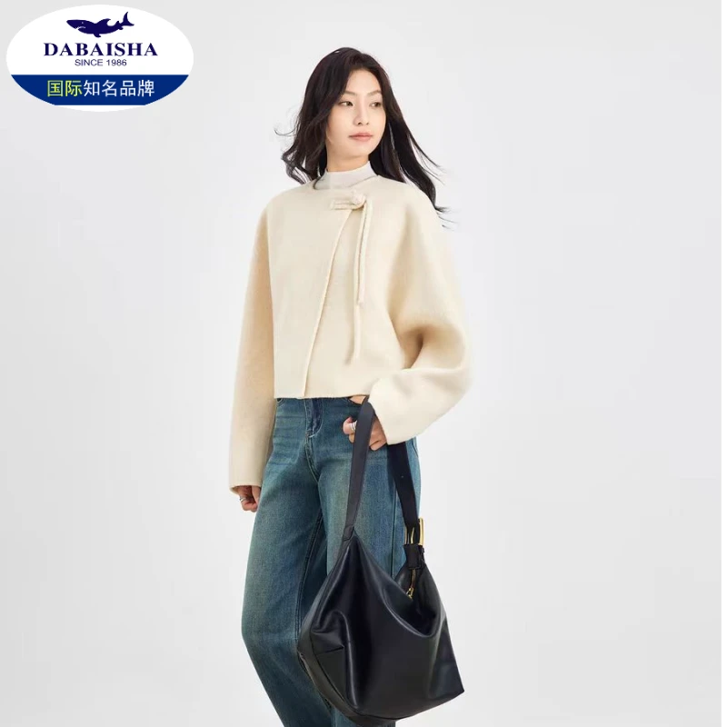 (K003)新款羊毛大衣国风新中式盘扣