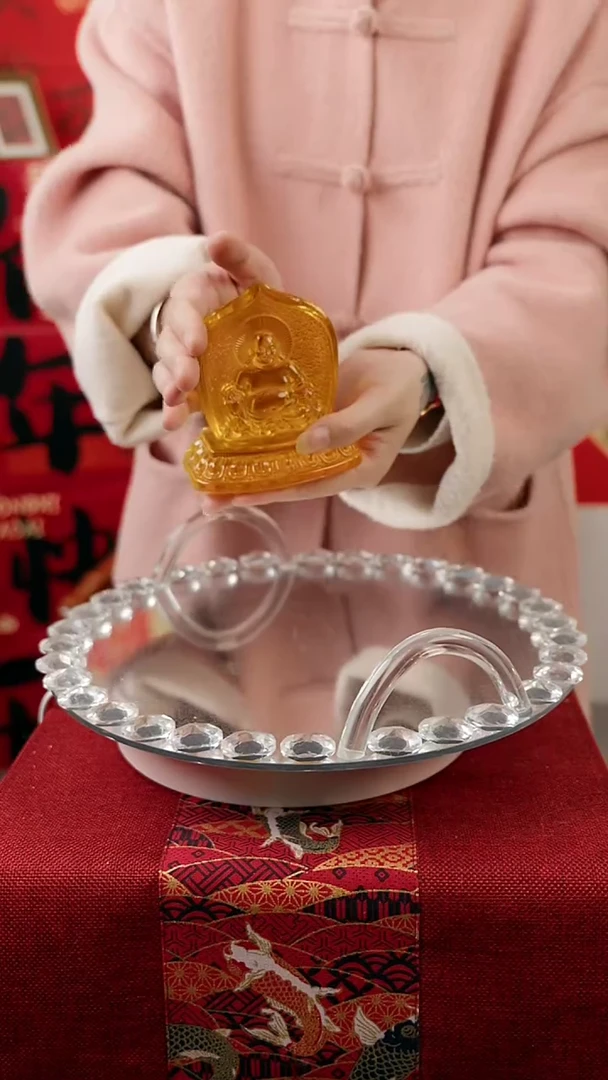 【闪购商品】琉璃弥勒佛佛牌摆件