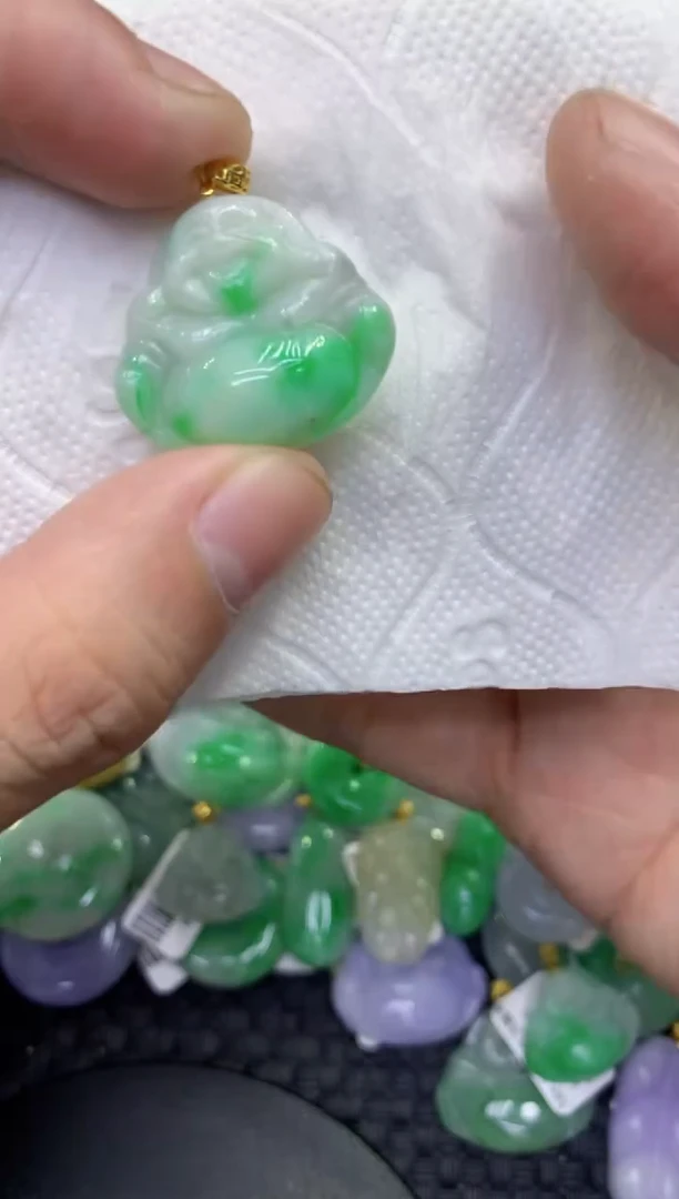 颈饰未镶嵌翡翠天然缅甸A货翡翠