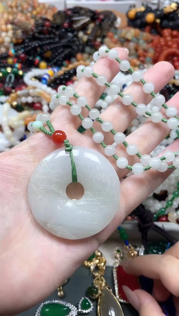 毛衣链未镶嵌石英质玉（金丝玉）多样性发货拍一发一