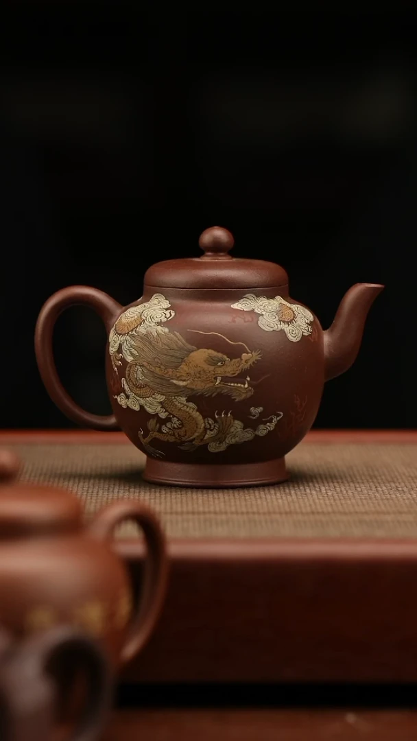 茶壶紫砂生肖祥龙 220毫升