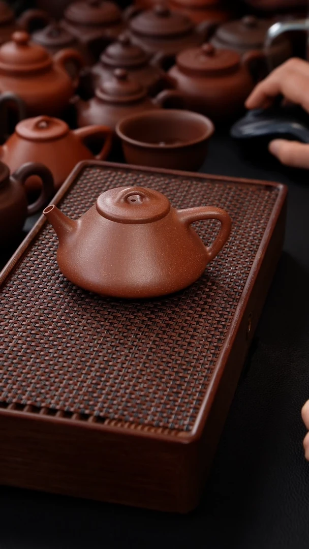 【闪购商品】170cc桃花泥子冶石瓢壶