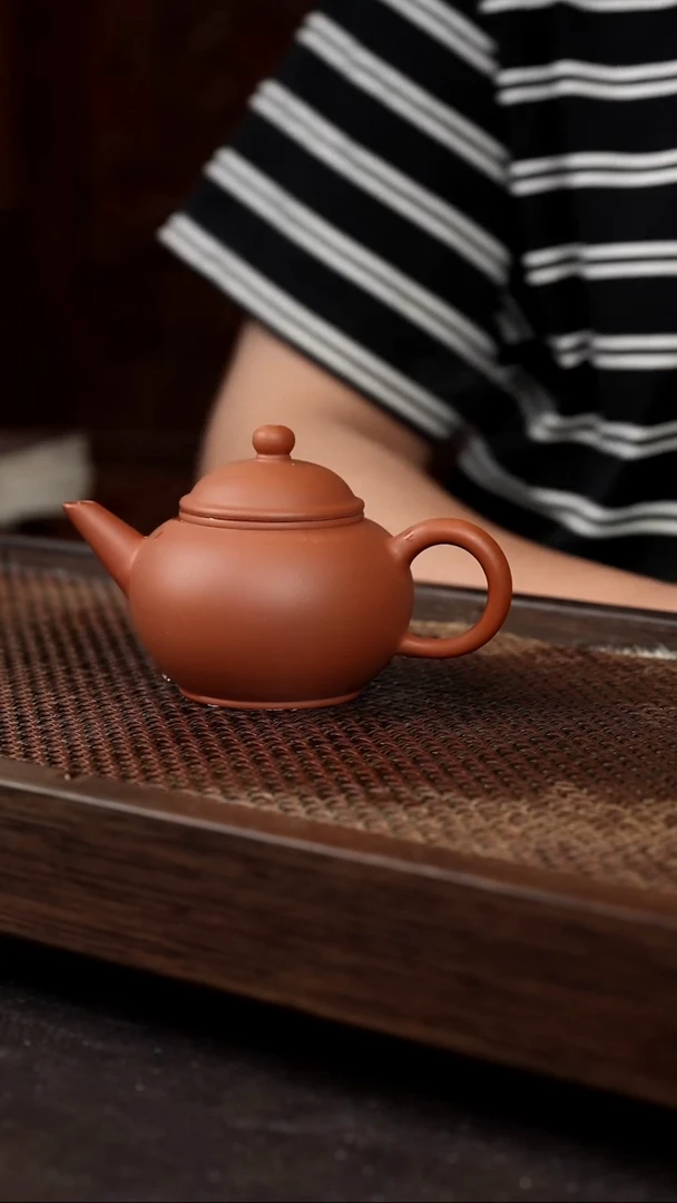 茶壶紫砂红泥标准水平
