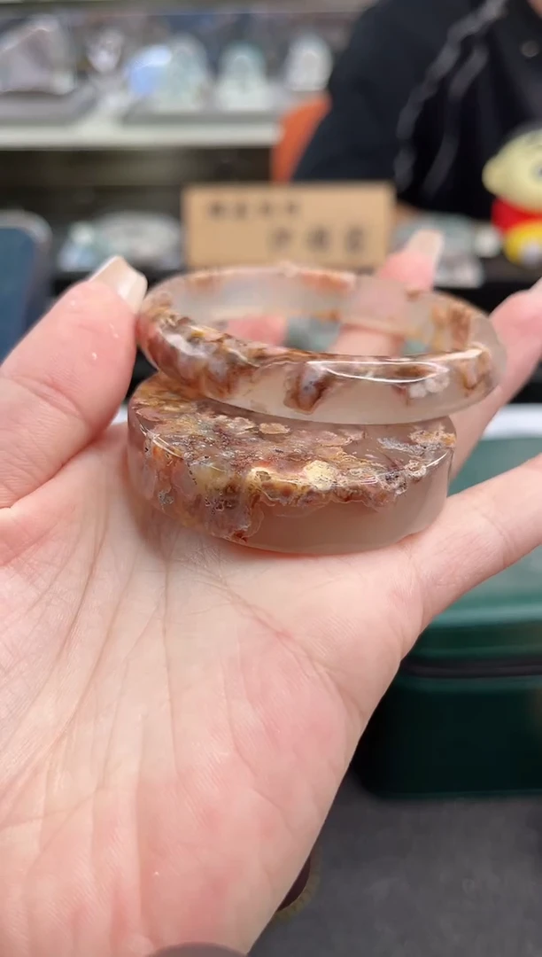 未镶嵌手镯石英质玉55圈口（赠品镯心）S961047