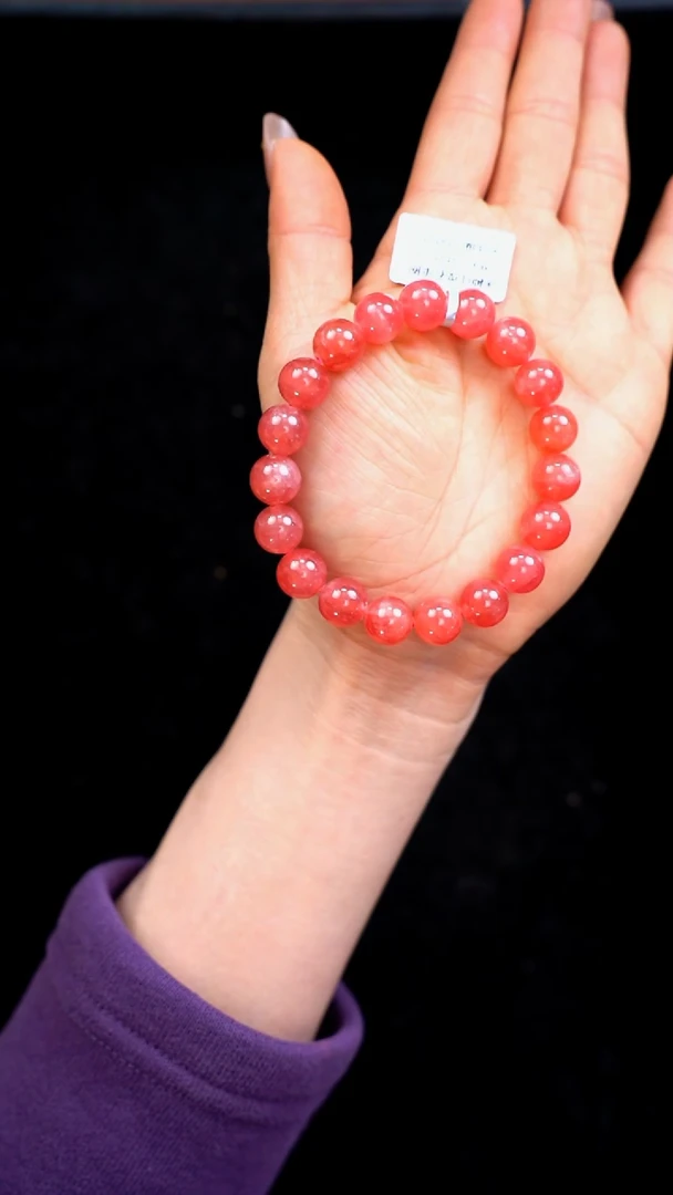 【闪购商品】菱锰矿（红纹石）手绳未镶嵌g008 红纹石手链10mm+