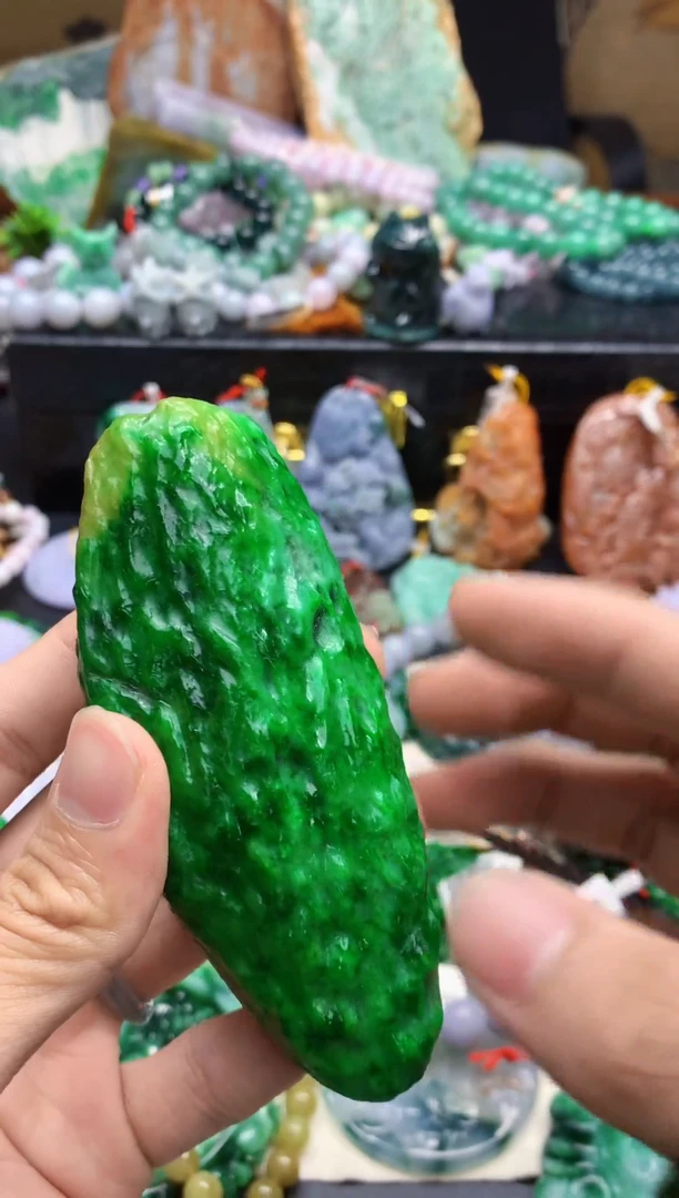 颈饰未镶嵌翡翠M****i天然缅甸翡翠A货