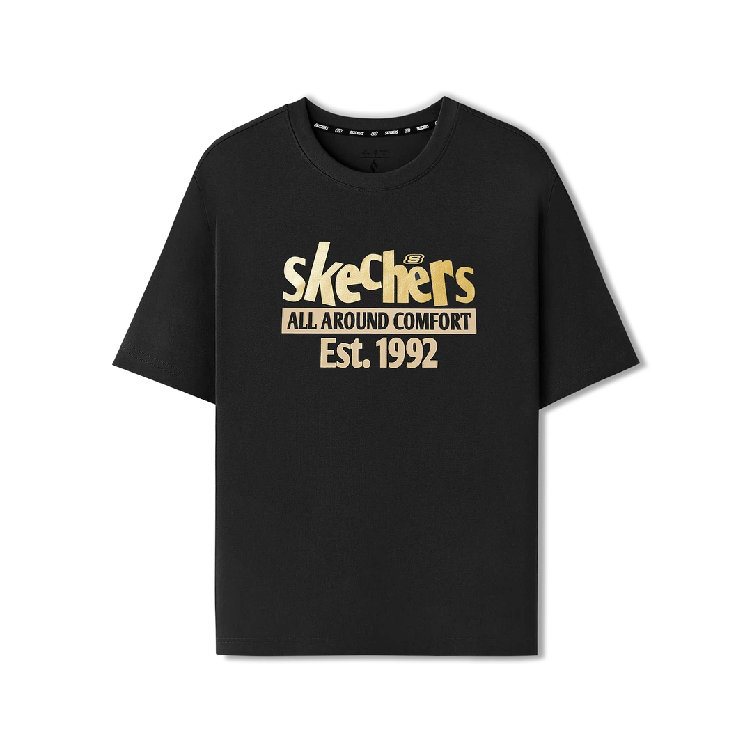 【斯凯奇】舒适潮流百搭短袖T恤L225U144 DB