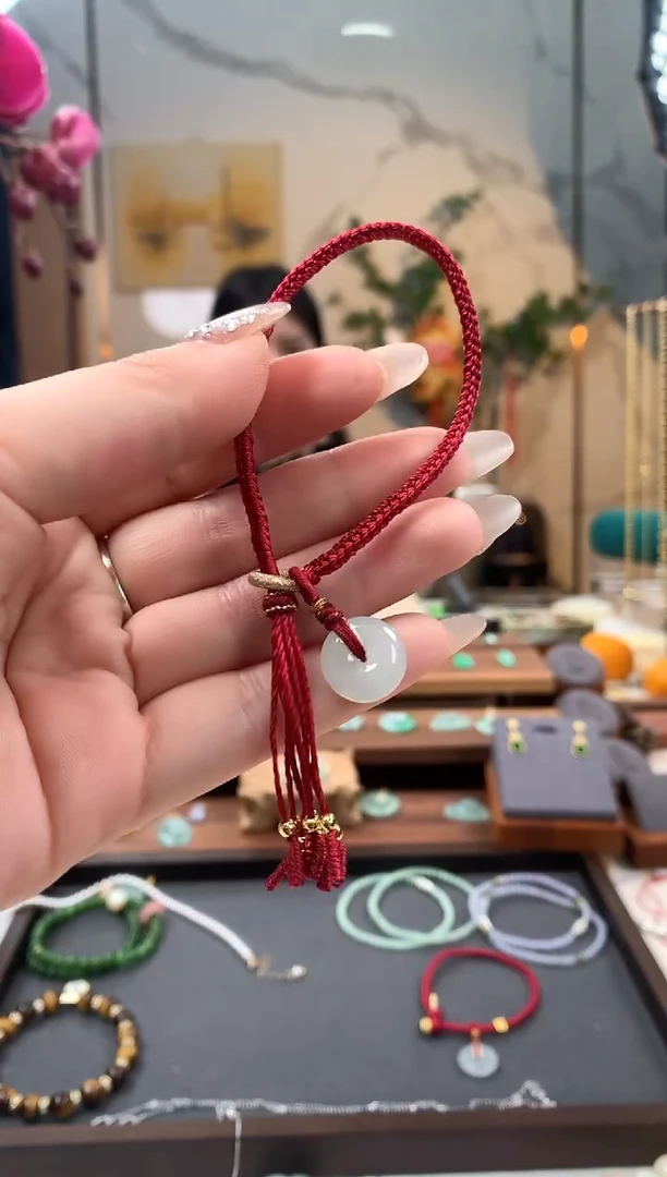【闪购商品】翡翠手绳未镶嵌平安扣手绳