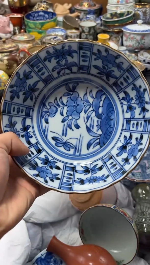 瓷片明**6夏目海外回流瓷器中古品。
