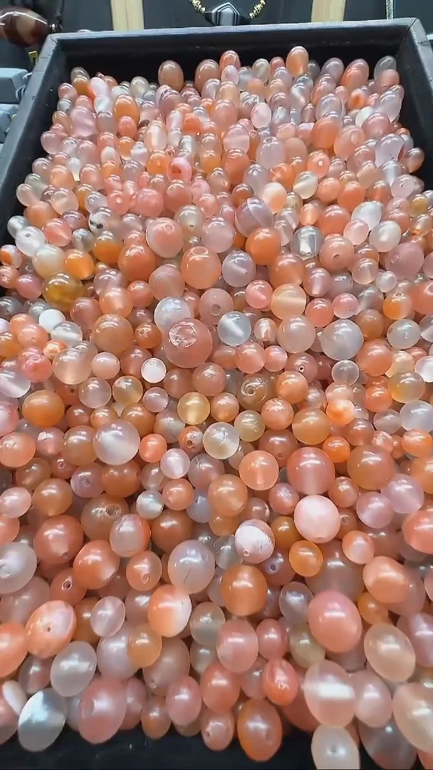 未镶嵌颈饰玛瑙/玉髓南红 每单20颗