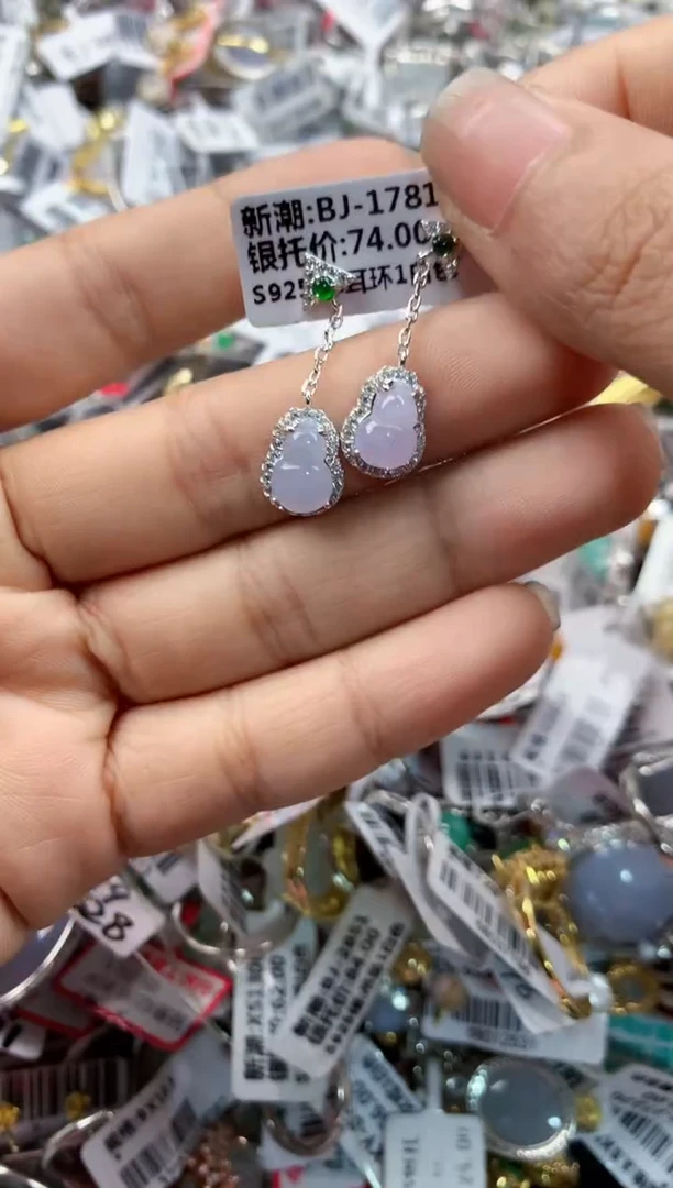 银S925镶嵌戒指翡翠888----2