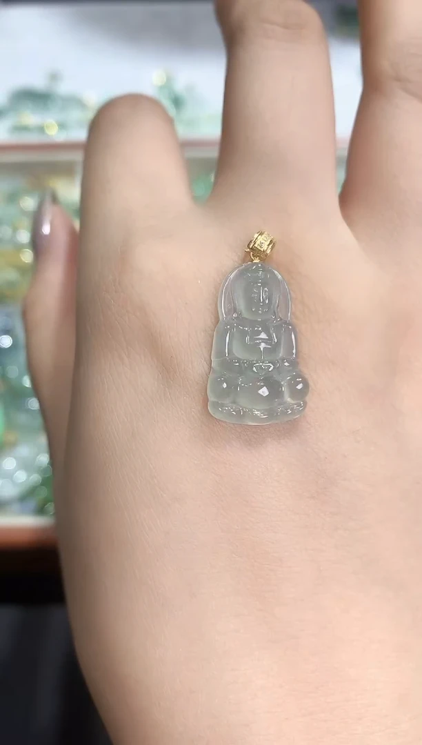 颈饰18K金镶嵌翡翠251018125