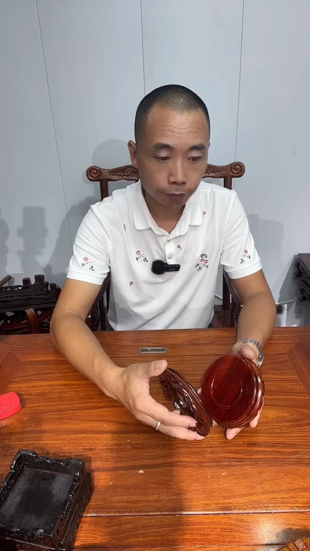 木买一送一非花整木红圆11*12*2.6