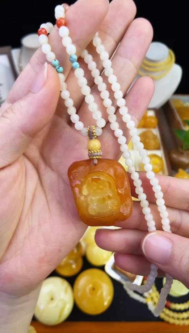 琥珀未镶嵌珠宝奇石柒月