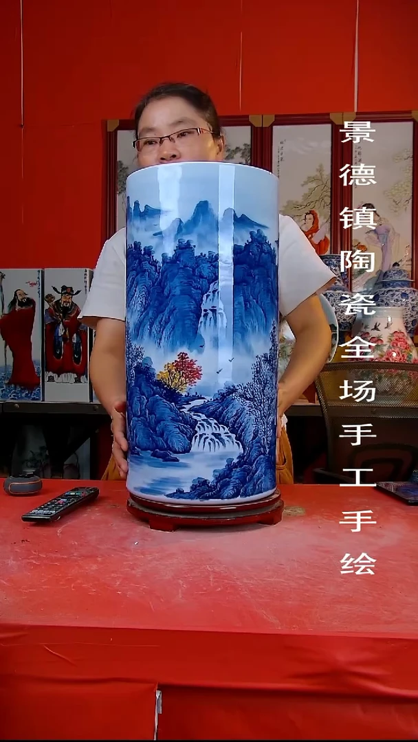 摆件手景德镇陶瓷 全场手工绘