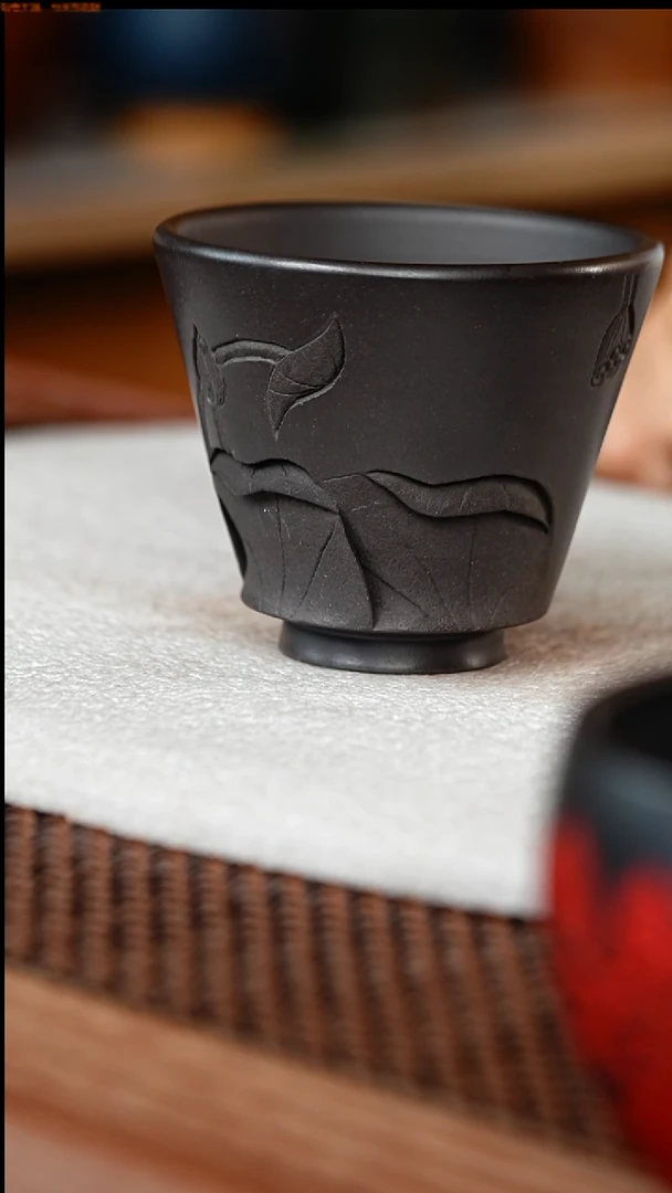 茶杯紫砂原矿主人杯