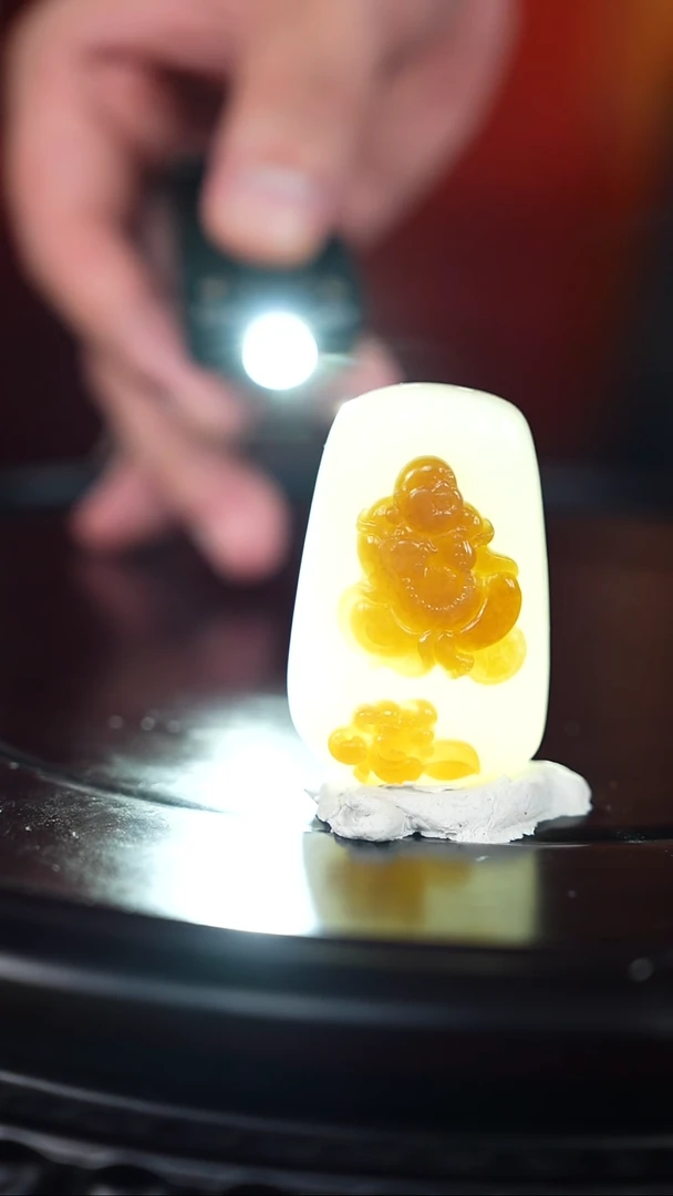 和田玉未镶嵌挂件挂件（大雄）033