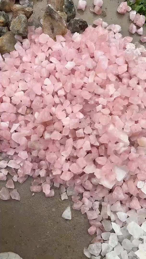 【闪购商品】水晶摆件未镶嵌粉水晶碎石600g