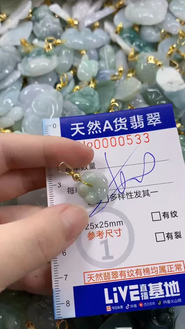 颈饰未镶嵌翡翠天然A货翡翠
