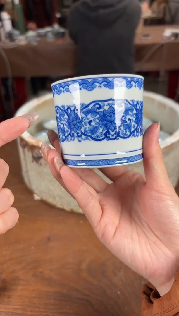 杯看山柴窑青花看山柴窑青花