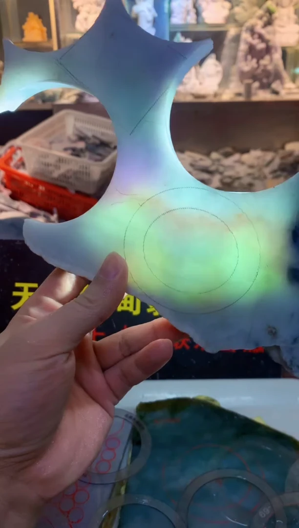 裸石翡翠0朗0翡翠珠宝589