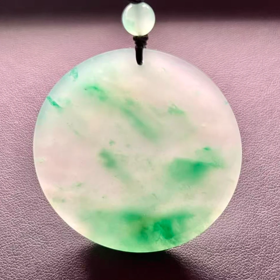 天然原色冰飘花翠手镯心【拍一发五】雕刻精品料【客服备注抛光打磨】