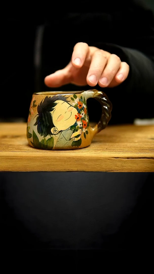 @@陶园瓷舍@@纯手工手绘@高温釉下彩