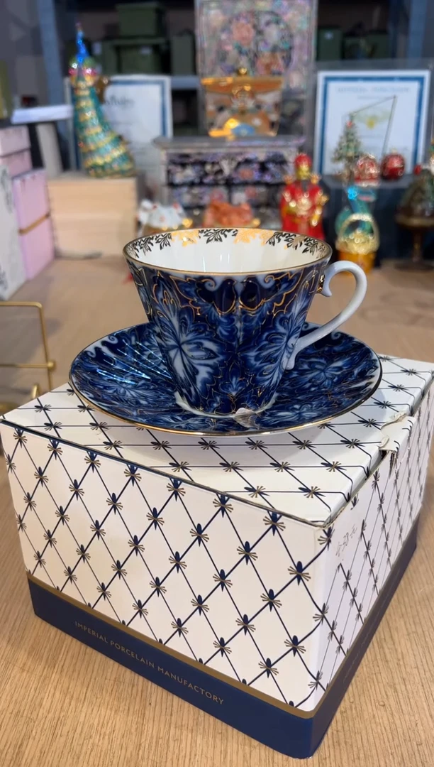 【闪购商品】杯167俄皇蓝色一杯一碟