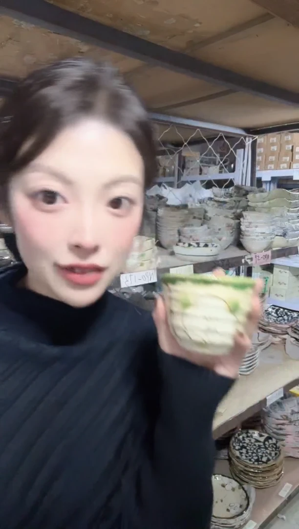 陶白色山茶花茶杯