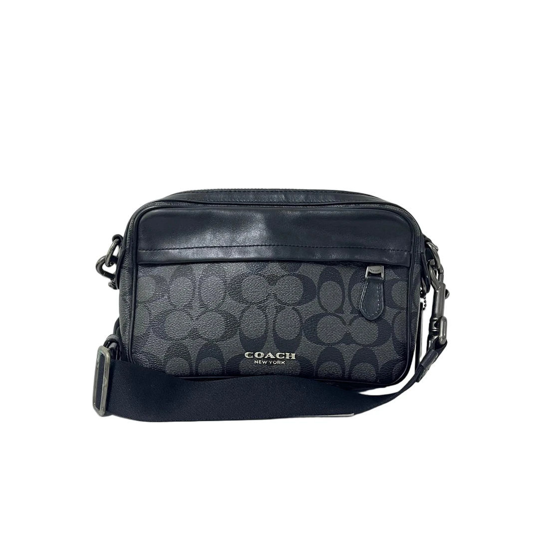 95新 COACH/蔻驰 经典老花PVC单肩斜挎包 AF-10844-E