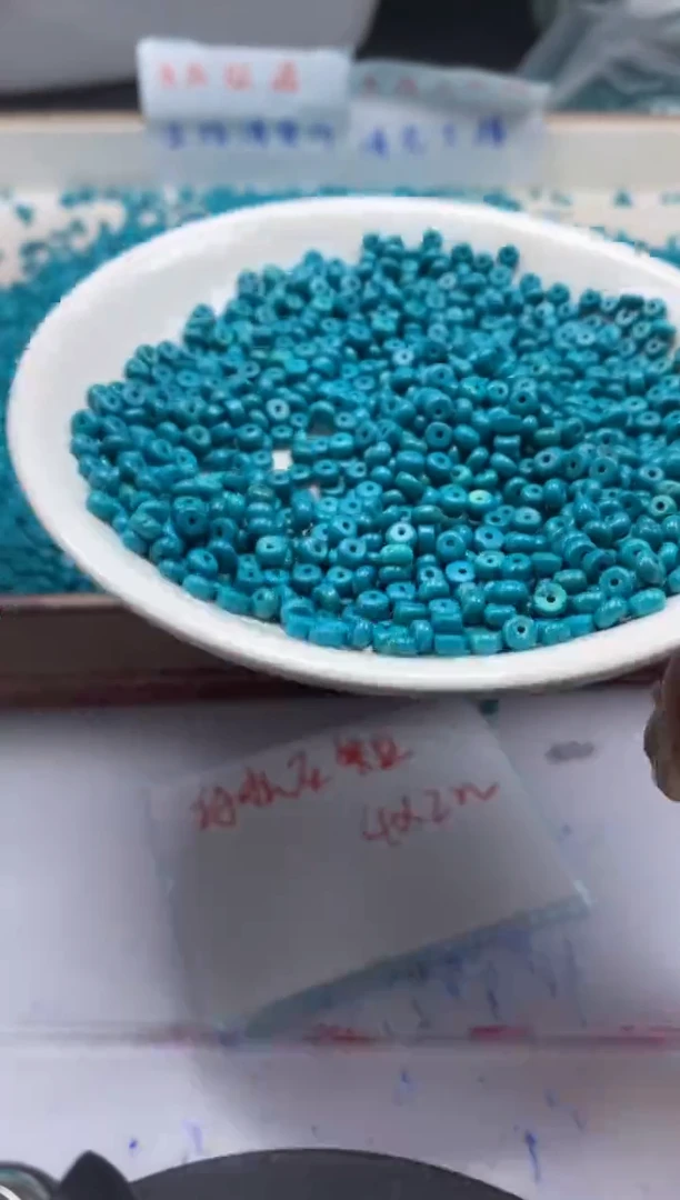 【闪购商品】玛瑙/玉髓颈饰未镶嵌w2323绿松算盘4*2mm*60颗