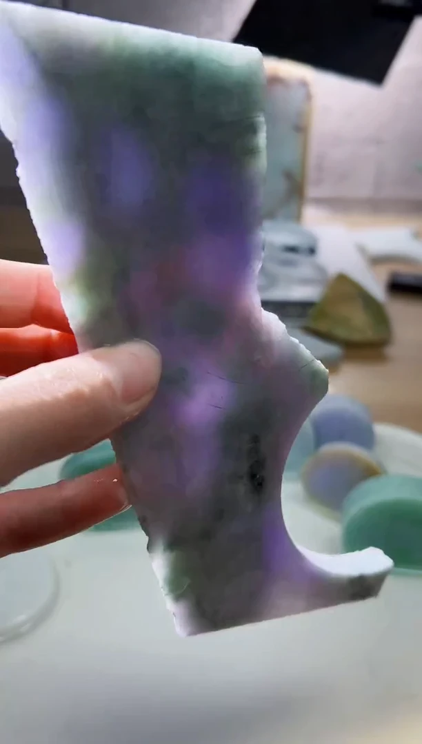 裸石翡翠天然翡翠A货玉 857