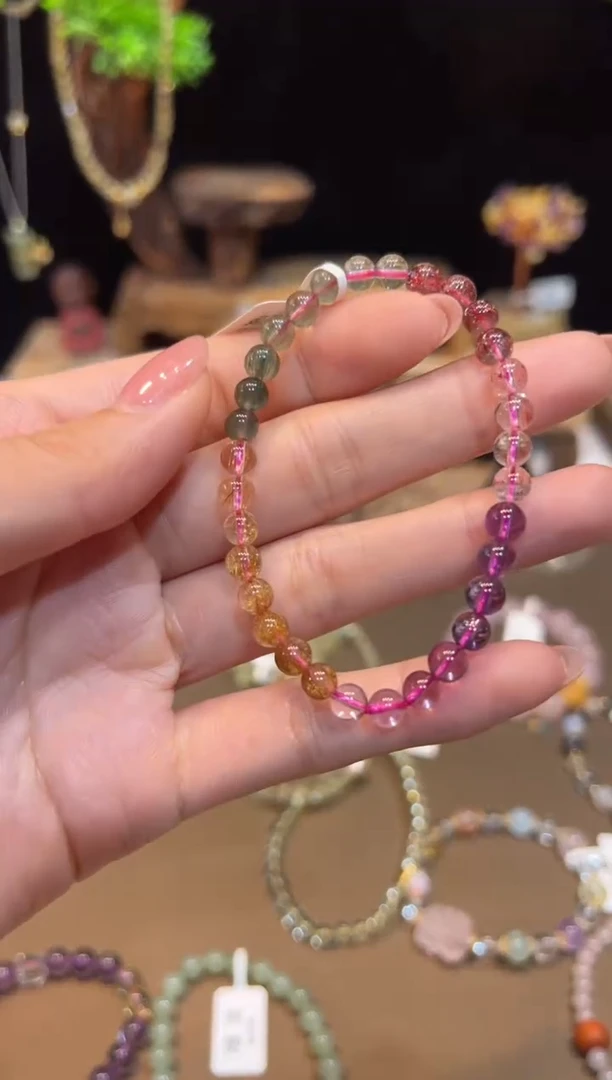 水晶手链未镶嵌手饰@@F3707