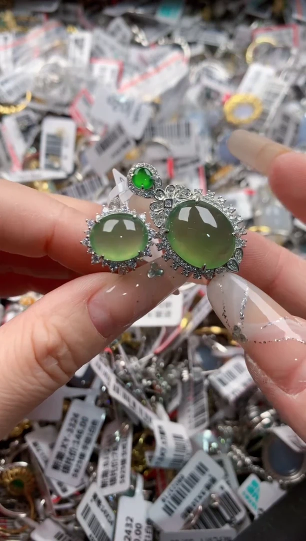 银S925镶嵌戒指翡翠121212----3