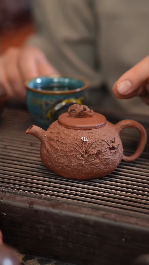 茶壶紫砂原矿手工制作