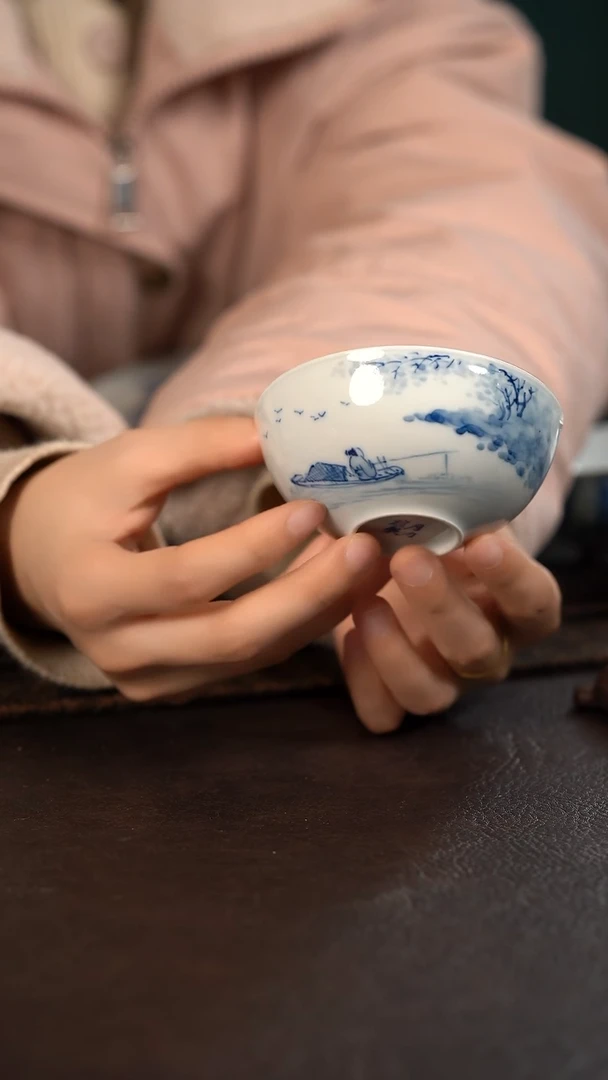 【闪购商品】杯605HLX陶瓷山水普洱杯