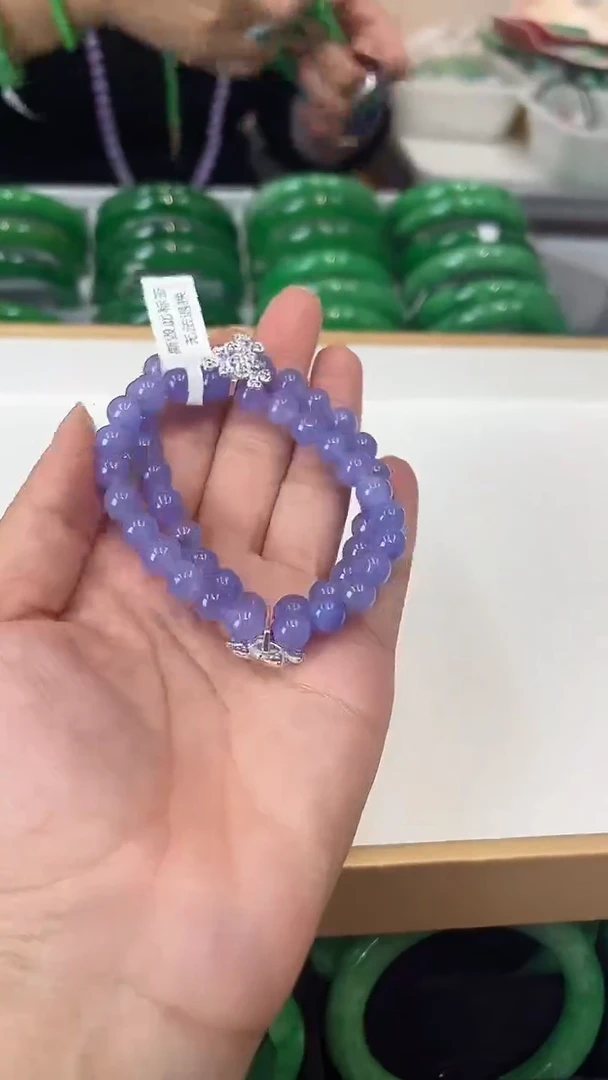 【闪购商品】砖雕h39 紫罗兰手串 小颗粒