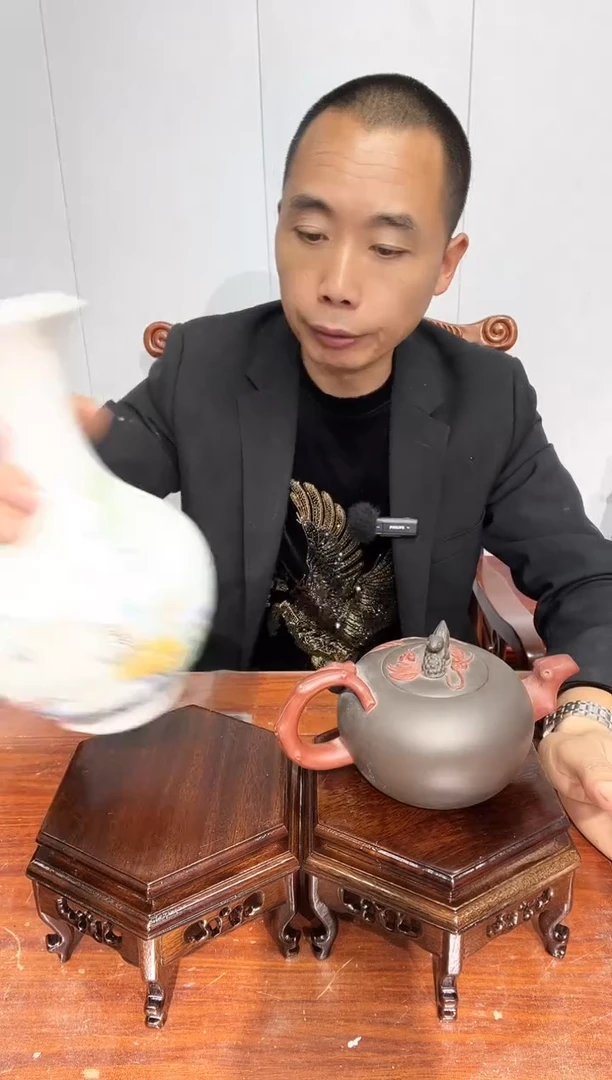 木六角方台黑色2个14*16*10